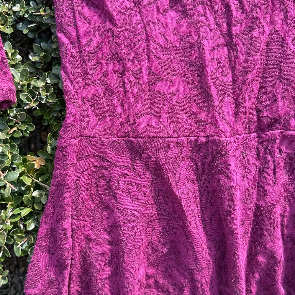 Free People magenta dress with attached slip - Picture 4 of 15
